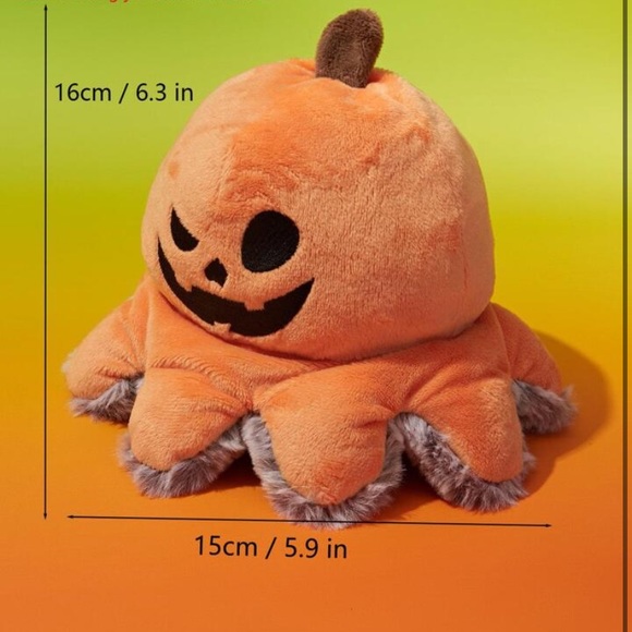 NIP REVERSIBLE HALLOWEEN OCTOPUS DOG TOY - Picture 2 of 3